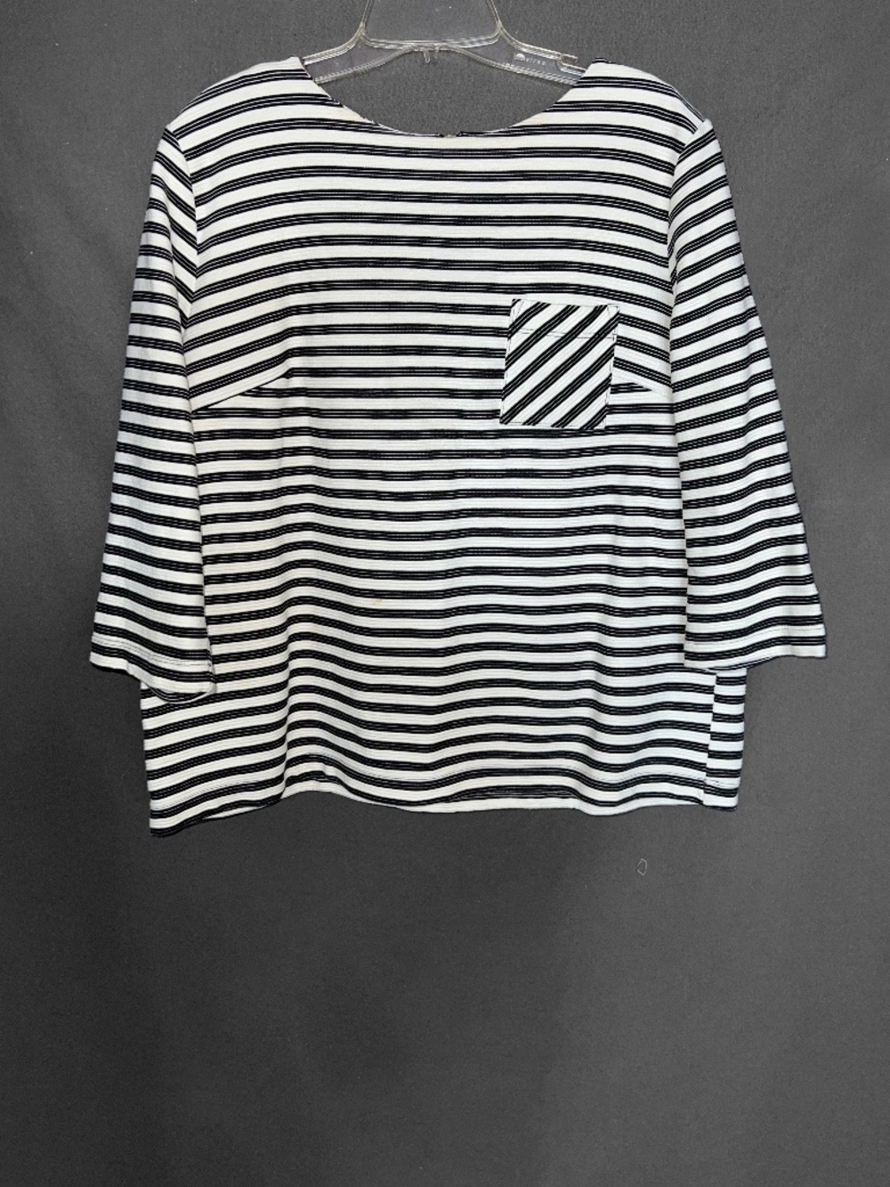 Black & White Striped Boxy Top